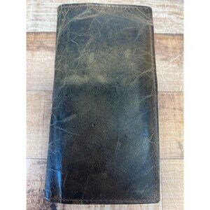 F&L Classic Full Grain Leather RFID Wallet Distressed Brown Bi-Fold